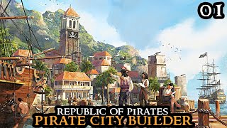 Republic Of Pirates  New CITY BUILDER AnnoLike  FULL GAME Playthrough Strategy Part 01 [upl. by Nosmoht]