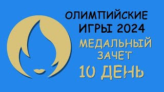 Олимпийские Игры 2024 Медальный зачет День 10 [upl. by Sidoney]