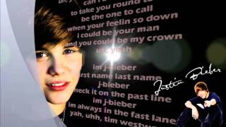 Justin Bieber  Jbieber Rap Lyrics on screen [upl. by Anitsrhc431]