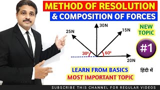 SOLVED PROBLEMS ON METHOD OF RESOLUTION AND COMPOSITION OF FORCES PART1  ENGINEERING MECHANICS [upl. by Anny]