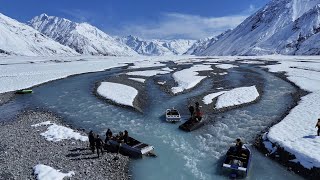 Epic Godley River Snow Jetboating [upl. by Nylimaj]