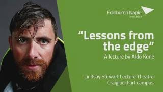 Edinburgh Napier University  Lectures  Aldo Kane Lessons from the edge [upl. by Nasus715]