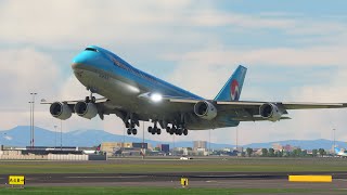 Beautiful View When Landing Boeing 747 Landing At Haneda Airport shortsvideo [upl. by Tomchay62]