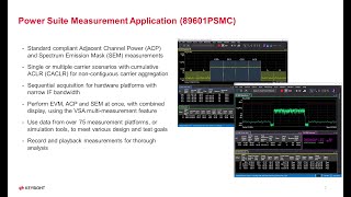 89600 VSA Software PowerSuite Demo for 5G NR ACP and SEM Measurements [upl. by Parsifal]