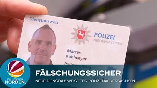 Fälschungssicher Neue Dienstausweise für Polizei Niedersachsen [upl. by Enaud]