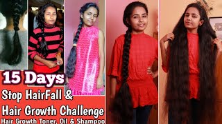 15 Days Stop Hair Fall amp Super Fast Hair Growth Challenge  Grow The Longest Hair Ever  RuntiMe [upl. by Ollehcram]