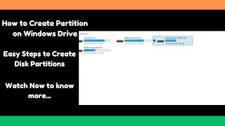 How to Partition Drive in Windows  Windows drive ka partition kaise banaye  Create Disk Partitions [upl. by Denny]