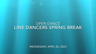 Wednesday Open Dance  Line Dancers Spring Break [upl. by Surovy]