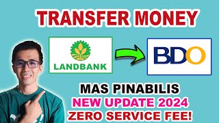 HOW TO TRANSFER MONEY FROM LANDBANK TO BDO ACCOUNT  NEW UPDATE 2024  TAGALOG TIPS [upl. by Correy253]