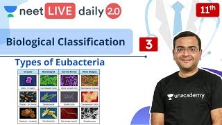 NEET Biological Classification  L3  Class 11  Live Daily 20  Unacademy NEET  Pradeep Sir [upl. by Atilek]