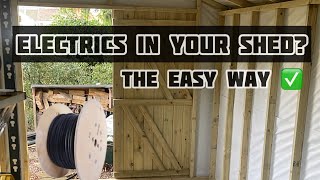 The Easy Way To Install Power To Your Shed  Domestic Electricians Life UK [upl. by Namus280]