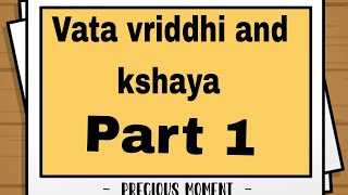 Dosha Vriddhi  Kshaya Lakshan  Part 1  Kriya Sharira  by Shivani Thakarani [upl. by Anaujait350]