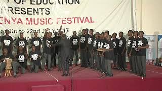 St Georges boys high school Kaloleni perfoming Rose Muhandos song Yesu nakupenda at the KMF 2017 [upl. by Ariajaj]