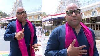 Director Sandeep Reddy Vanga Visits Tirumala amp Talks About Prabhas Spirit Movie  Manastars [upl. by Vance179]