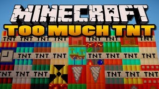 Minecraft Too Much TNT Mod  35 New TNTs [upl. by Femi]