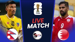 Nepal vs Bahrain Mens Football live  FIFA World Cup Qualifiers 2024  Match Preview amp Live [upl. by Fitts601]