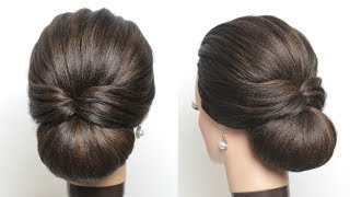 New Simple Bridal Hairstyle For Long Hair Easy Wedding Updo [upl. by Asiar662]