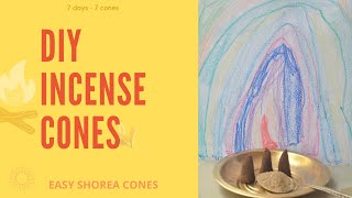 DIY Incense Cones I Easy ShoreaDhooman Cones I Easy Incense Cones [upl. by Ronile]