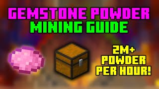 The FULL Gemstone Powder Mining Guide  Hypixel SkyBlock [upl. by Rori]