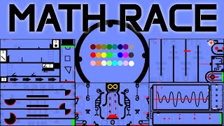 24 Marble Race EP 55 Math Race by Algodoo [upl. by Aysa191]