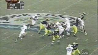 2001 Citrus Bowl Michigan 31 Auburn 28 PART 2 [upl. by Anniahs]