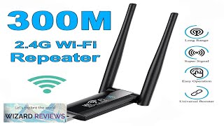 24G 300Mbps Wireless USB WiFi Repeater Extender WiFi Signal Amplifier Booster Long Review [upl. by Solita832]