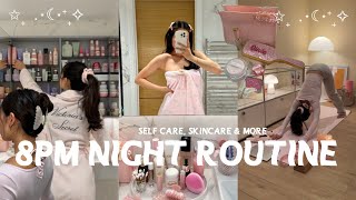 ✨8PM NIGHT ROUTINE✨ unwind with me  self care skincare yoga amp more [upl. by Gemma]