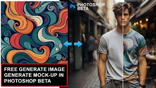 Generate Image in Photoshop Beta  Generate Ai T Shirt Mockup in Photoshop Beta [upl. by Sibyl]