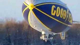 Goodyear Blimp Directly overhead [upl. by Sang]