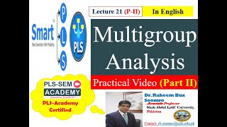 Smart PLSSEM Lecture 21 PII Multigroup Analysis Practical Video [upl. by Eedolem]