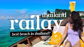 Railay Beach Krabi  Boat tour nightlife and beaches Must visit in Thailand [upl. by Assyle]