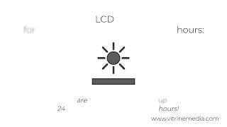 VITRINEMEDIA large format LCD screens vs TV screens [upl. by Eiramit]