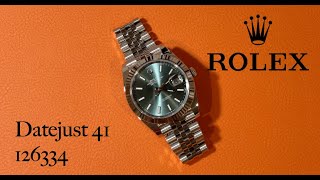 ReviewRolex DateJust 41 MintGreen Dial 126334  Youngest Rolex DateJust [upl. by Bianca]