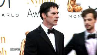 Thomas Gibson and Matthew Gray Gubler at the Golden Nymph Awards at MonteCarlo [upl. by Eihctir]