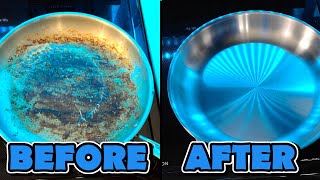 How To Clean Stainless Steel Pans 4 Different Ways  Fast And Easy With Barkeepers Friend [upl. by Ahsiek]