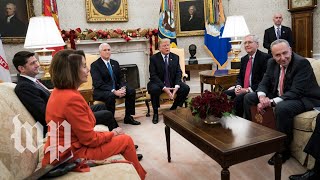 Trump meets with Pelosi Schumer [upl. by Albion]