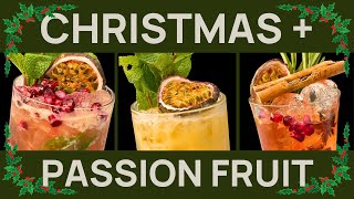 3 Christmas Cocktails with Passion Fruit [upl. by Marybeth]