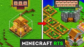 RTS in Minecraft  AI Villagers Civilization Reign of Nether [upl. by Haymo471]