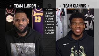 2019 NBA AllStar Draft  Team LeBron vs Team Giannis  2019 NBA AllStar Weekend [upl. by Remled351]