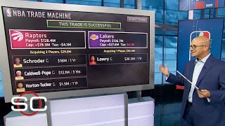 NBA trade machine Kyle Lowry trade scenarios to the Lakers and Heat  SportsCenter [upl. by Joacima]