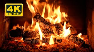 🔥 Crackling Fireplace 4K 12 HOURS Burning Fireplace amp Crackling Fire Sounds NO Music [upl. by Eriam]