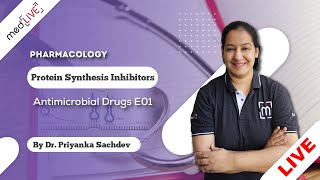 Antimicrobial Drugs E01Mastery  Protein Synthesis Inhibitors Pharmacology by Priyanka Sachdev [upl. by Armalla670]