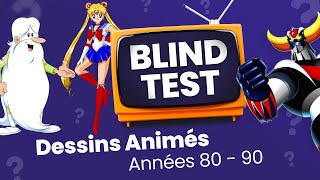 BLIND TEST 50 Génériques Dessins Animés  Années 80  90 [upl. by Ecirtemed]