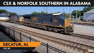 Decatur Alabama USA  Virtual Railfan LIVE [upl. by Piefer]