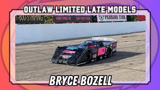 71924  GoPro  Bryce Bozell  Outlaw Limited Late Model Feature Winner  Kalamazoo Speedway [upl. by Ynneb]