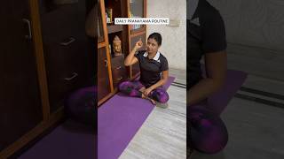 Daily Pranayama Routine  Healthy Lifestyle  pranayama pranayam pranayamaforbeginners shorts [upl. by Concoff903]