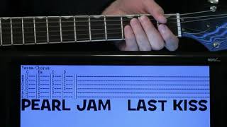 Pearl Jam Last Kiss Guitar Chords Lesson amp Tab Tutorial Originally J Frank Wilson amp The Cavaliers [upl. by Enner539]