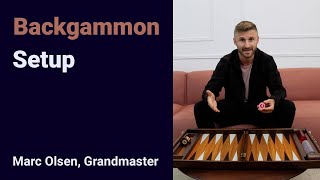 Backgammon Setup explained by Grandmaster Marc Olsen [upl. by Iturhs18]