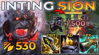 BRAIN DEAD INTING SION STRATEGY Is Back But i have 500 AD [upl. by Gipson839]