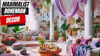 Maximalist Bohemian Makeover Must Have Decor for Own Your Home [upl. by Alidus]